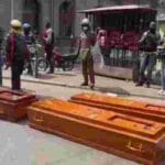 Protesters lay Coffins on streets of Kenya's capital