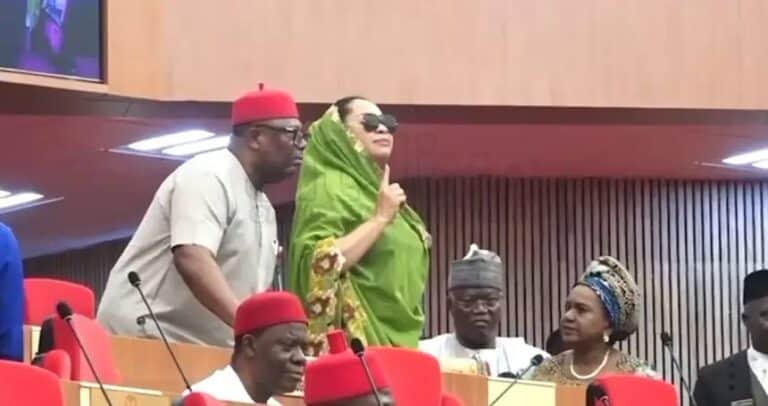 Senate President Godswill Akpabio orders Senator Natasha Akpoti-Uduaghan’s removal amid chamber dispute over seat reassignment.