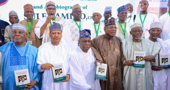 Sule Lamido calls on Tinubu to pay ₦45bn owed to MKO Abiola family during launch.