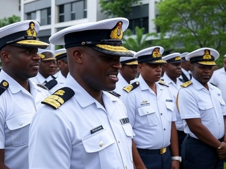 Nigerian Navy unveils mini health centre in Joinkrama Rivers | Epicstorian News Nigerian Navy officers and community leaders at the opening of Joinkrama III mini health centre in Rivers.
