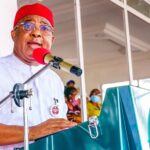Governor Hope Uzodimma speaking at the State Assembly declaring Imo open for business and development