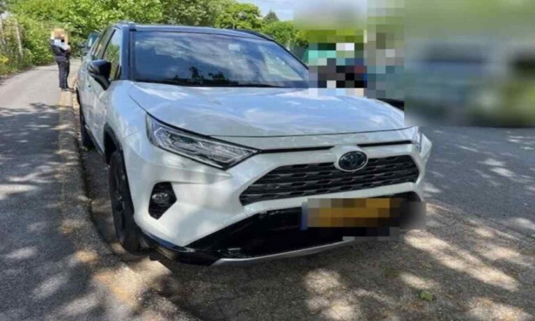 Police display recovered cars seized from car-rental fraud suspects in Indore and nearby rural areas.