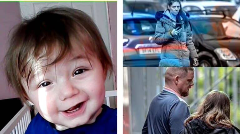 Photo of toddler Ethan Ives Griffiths whose grandparents face murder trial over his death in North Wales.