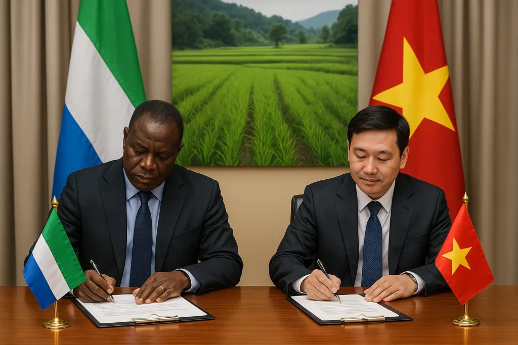 Sierra Leone Vietnam Agriculture Cooperation Grows to Boost Food Security | Epicstorian News Sierra Leone Vietnam agriculture officials discuss cooperation on farming, trade, and technology development.