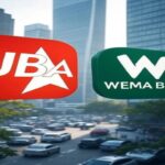 Nigerian bank customer using UBA premium naira cards for international online shopping and global ATM transactions