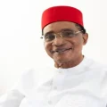 Sir Rex Onyeabo, former PDP National Secretary, pictured at a public event in Nigeria.