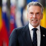 Dick Schoof, Prime Minister of Netherlands, arrives at European Council Brussels to discuss Ukraine, Middle East, defence