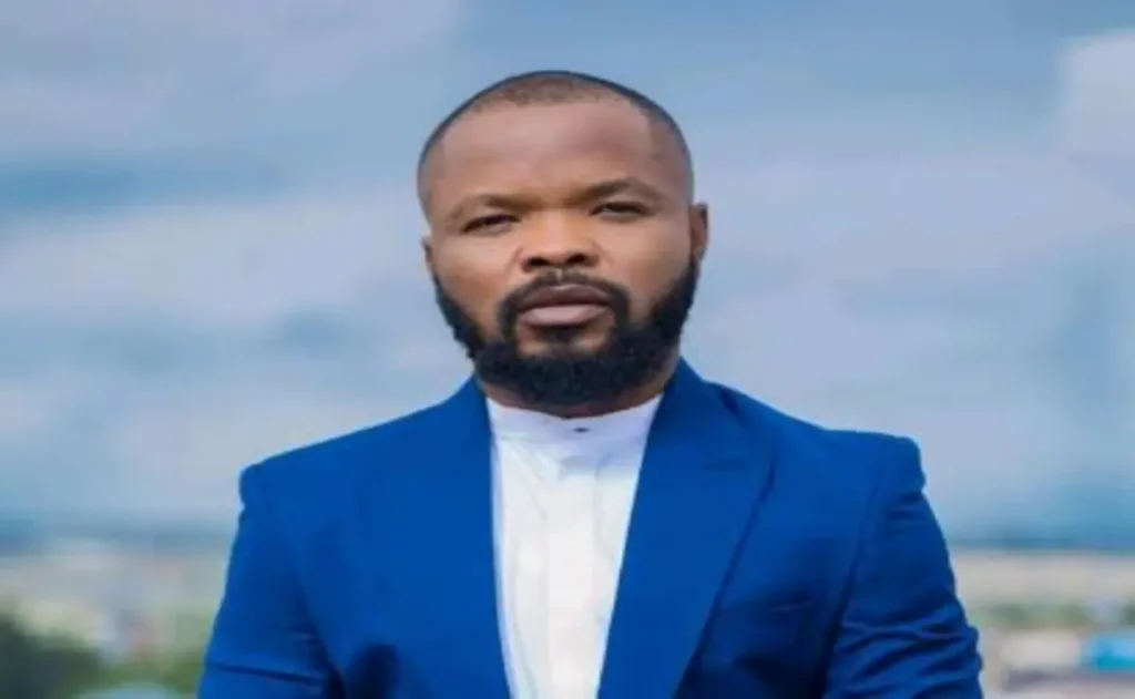 Broadcaster Nedu Wazobia outside Lagos court after judge issues injunction halting police arrest in contractual dispute case
