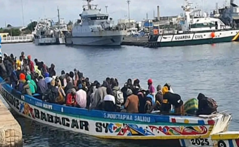 Bargny police intercepting 108 migrants during anti-illegal migration operation on Sococim Minam beach