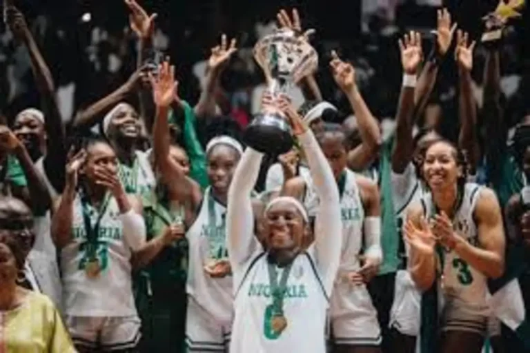 D’Tigress players honoured by President Tinubu after winning AfroBasket 2025 championship in Abidjan, Ivory Coast.