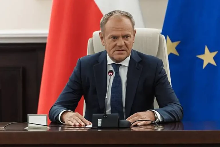 Poland Invokes NATO Article 4 After Shooting Down Russian Drones | Epicstorian News Polish President Donald Tusk addressing the nation after Russian drones crossed Polish airspace, September 10, 2025.