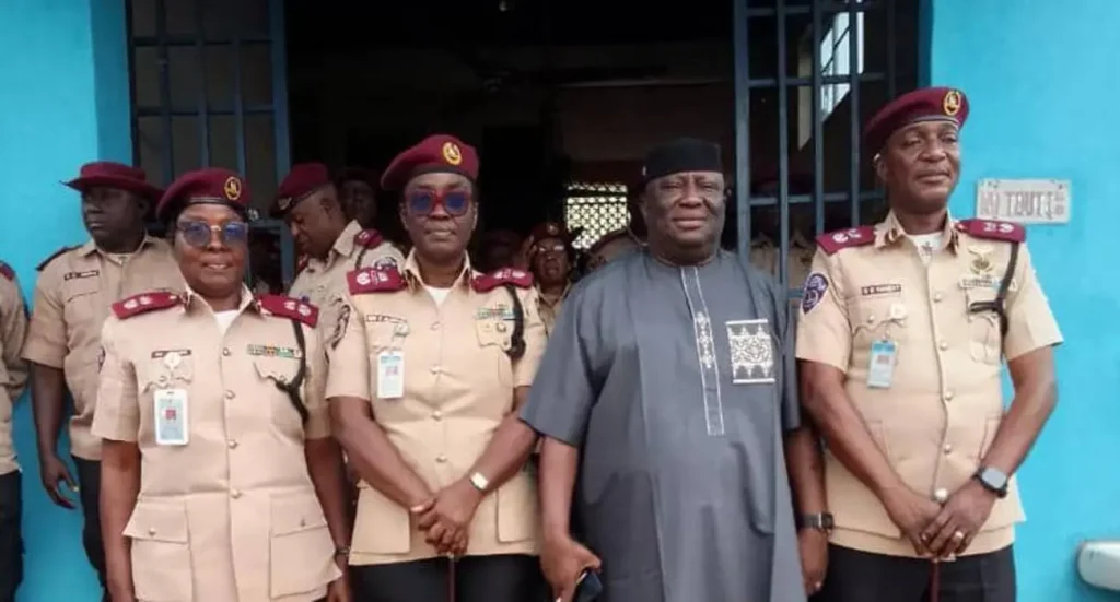 FRSC Lagos officers attend a workshop on operational training and social media challenges at the Sector Command.
