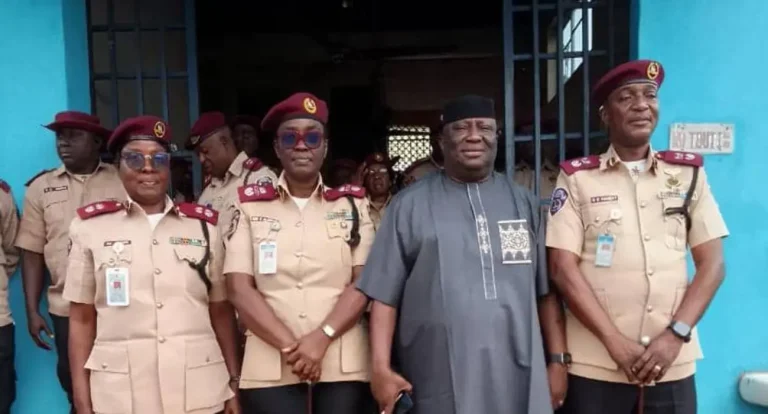 FRSC Lagos officers attend a workshop on operational training and social media challenges at the Sector Command.