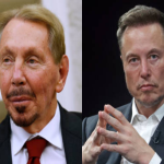 Oracle co-founder Larry Ellison and Tesla CEO Elon Musk pictured in a photo grid on billionaire rankings.