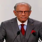 Mauritius Prime Minister Navin Ramgoolam speaks at a conference following central bank governor Rama Sithanen’s resignation.