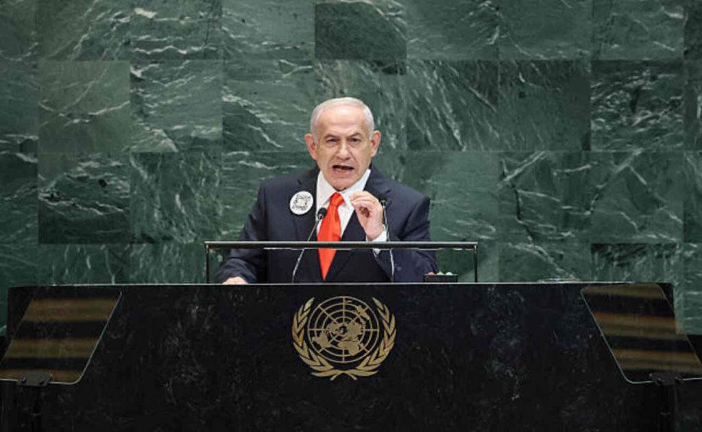 Netanyahu clashes with world leaders at UN over Palestinian recognition | Epicstorian News Israeli Prime Minister Netanyahu speaks at UN General Assembly as delegates walk out over Gaza conflict escalation.