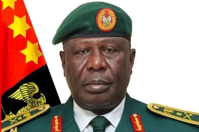 Lieutenant General Olufemi Oluyede attends Senate confirmation hearing on military leadership transition at the National Assembly.