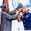 President Tinubu decorates newly appointed service chiefs at the State House Abuja after Senate confirmation of appointments.