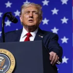 President Donald Trump speaks in Oval Office about budget impasse that triggered a shutdown halting federal services.