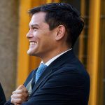 William Tomita arrives at New York federal court for sentencing over 2021 Archegos Capital collapse involvement.