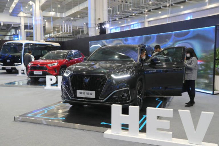 China’s NEV production assembly line in Zhengzhou, central China, showing BYD’s production capacity in 2025