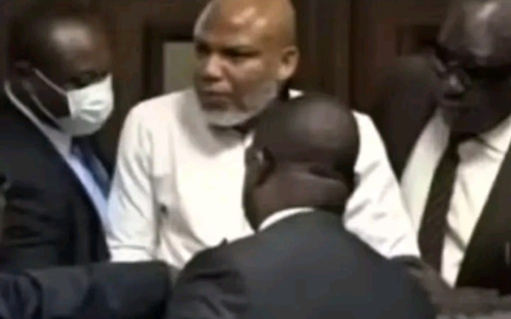 Kanu’s Legal Team briefs reporters outside Abuja court after life sentence ruling sparks immediate legal appeal action.