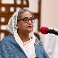 Sheikh Hasina speaks at her fifth term swearing-in ceremony in Dhaka, Bangladesh, with official AFP photographer coverage