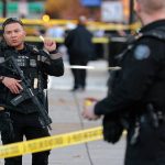 Members of Secret Service respond at shooting scene where two National Guards were attacked near the White House.