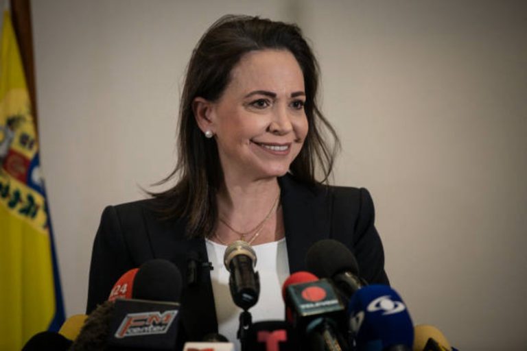 Venezuelan opposition leader Machado to meet Trump at White House Thursday | Epicstorian News Maria Corina Machado speaks at press conference ahead of White House meeting in Washington, United States.