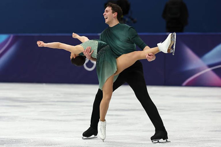 Anastasia Vaipan-Law and Luke Digby perform pairs short program at Milano Cortina 2026 Winter Olympics in Milan.