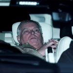 Andrew Mountbatten-Windsor leaves Aylsham Police Station after being released under investigation for misconduct in public office