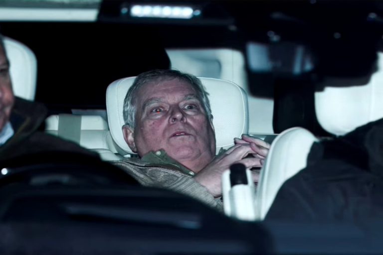 Andrew Mountbatten-Windsor leaves Aylsham Police Station after being released under investigation for misconduct in public office