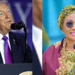 Nigeria First Lady Remi Tinubu acknowledged by President Trump at the 74th US National Prayer Breakfast in Washington DC.